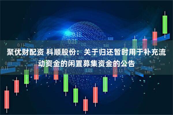 聚优财配资 科顺股份：关于归还暂时用于补充流动资金的闲置募集资金的公告