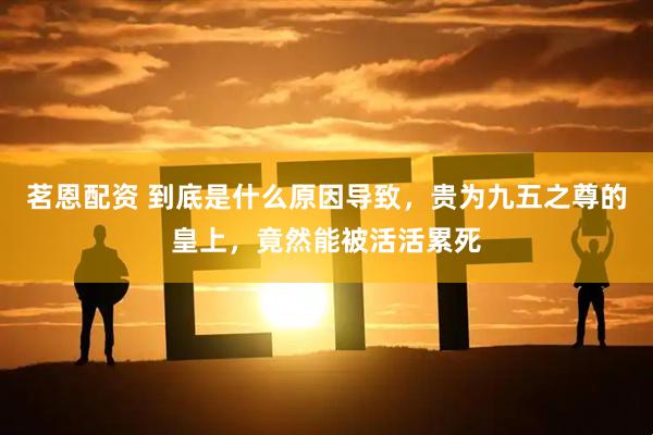 茗恩配资 到底是什么原因导致，贵为九五之尊的皇上，竟然能被活活累死
